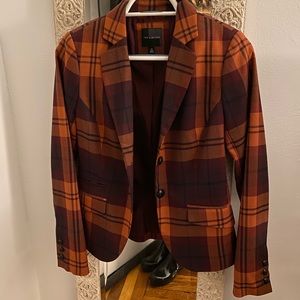 Plaid Fitted Blazer